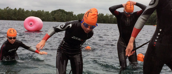 Triathlon wetsuits are designed to be light, flexible and buoyant