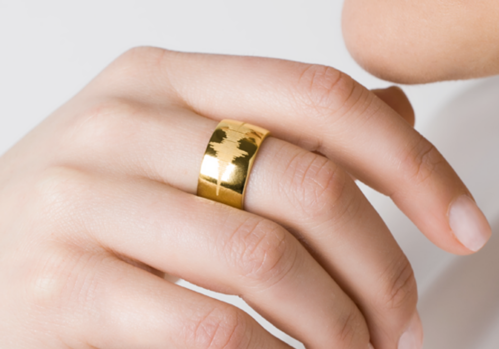 Sound wave ring from Capsul Jewelry