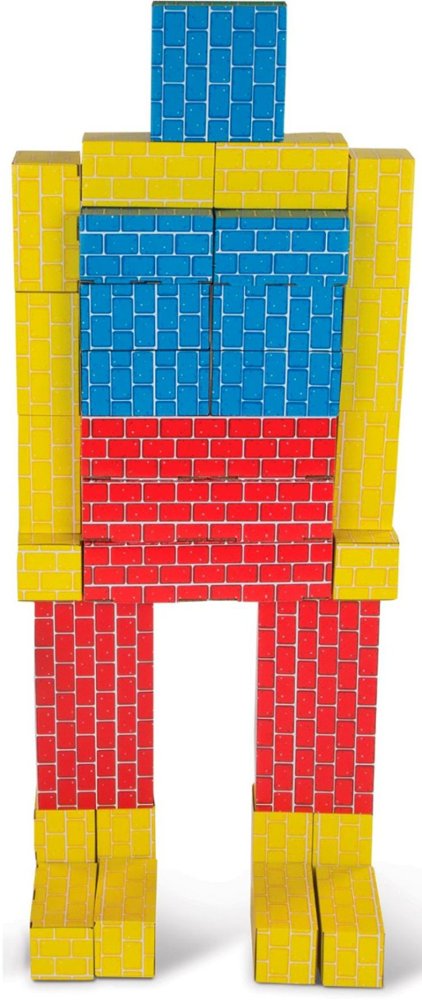 brick cardboard blocks