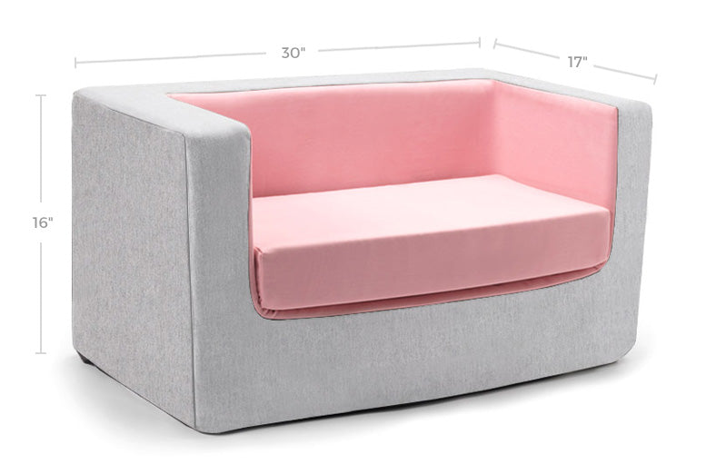 Cubino Foam Kids Couch/Loveseat Dimensions