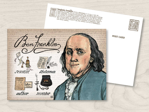 Ben Franklin Philadelphia Postcard