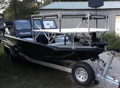 raised bowfishing deck on sea ark boat