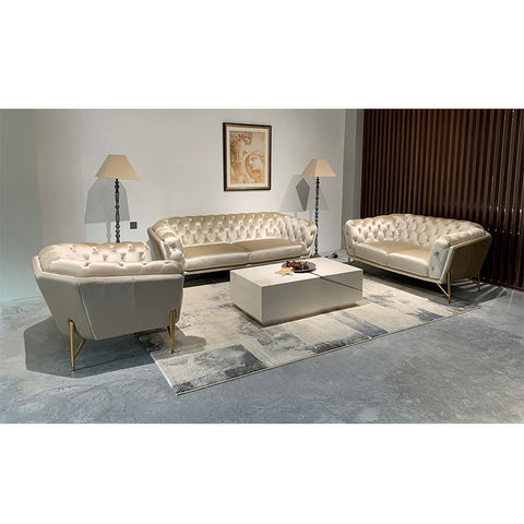 KOK USA 121910 Italian Leather Sofa Sectional