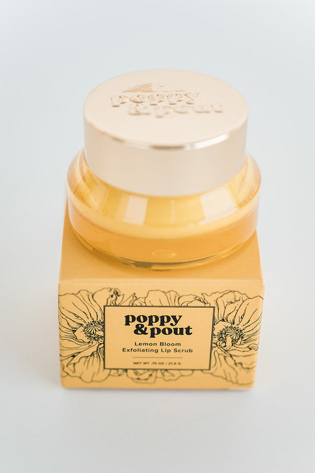 Poppy & Pout - Lemon Bloom Lip Scrub
