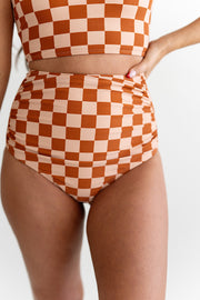 Check Me Out High Rise Ruched Bottoms - L&K Exclusive