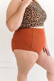 Classic High Waisted Bottoms in Rust L&K Exclusive