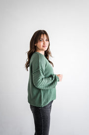 Lydia Knit Sweater in Green
