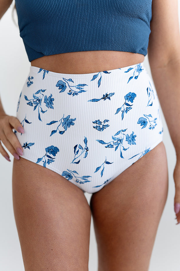 Reef Floral High Rise Ribbed Bottom