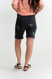 Preston Embroidered Denim Shorts