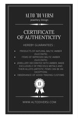 altodiversi certificate of authenticity amber jewelry