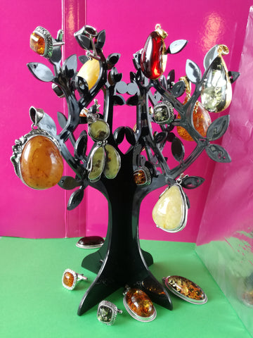 amber jewelry tree