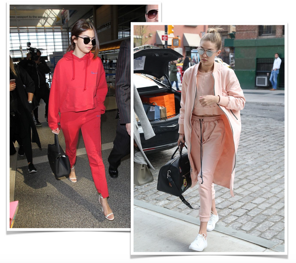 Selena Gomez and Gigi Hadid in Modern Tracksuits.