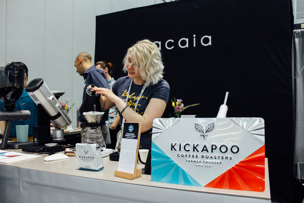 Kickapoo coffee on our booth