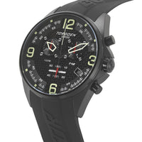 T18 Carbon Fiber | 45mm - Black Silicone Strap