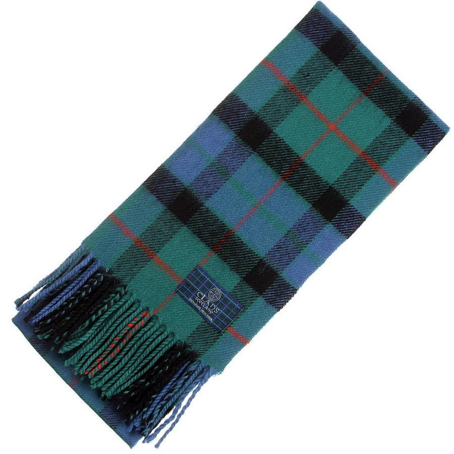 Scottish Pure Wool Tartan Clan Scarf Gunn Ancient NEW 