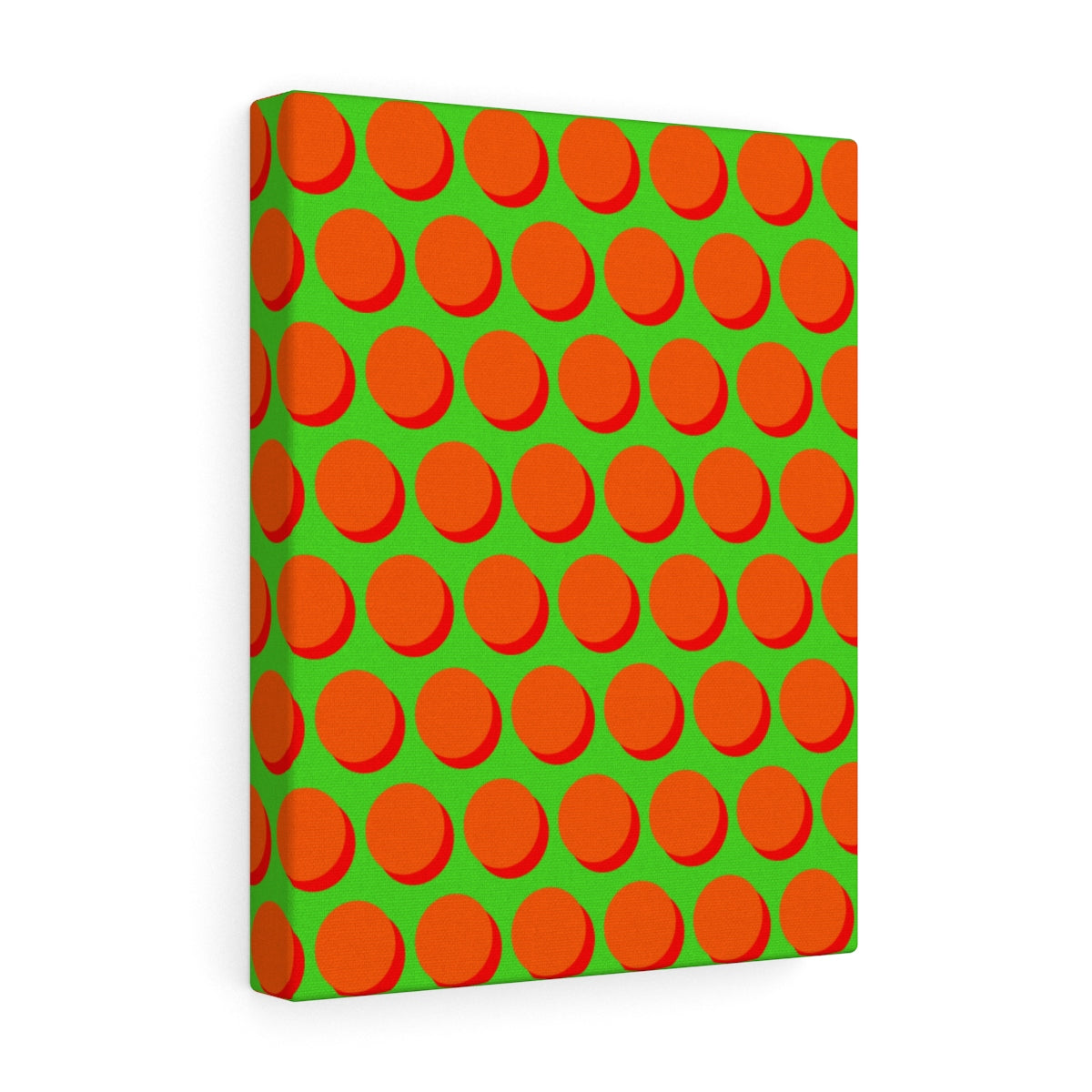 Canvas - Shadow Dots - Orange Red