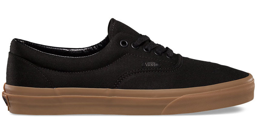 vans black gum shoes