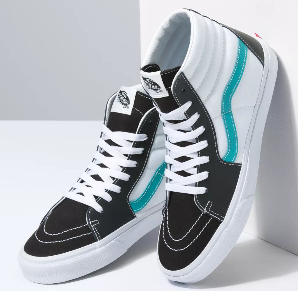 inkomen speer is er Vans - Sk8-Hi Shoes | True White Black (Classic Sport) – PlusSkateshop.com