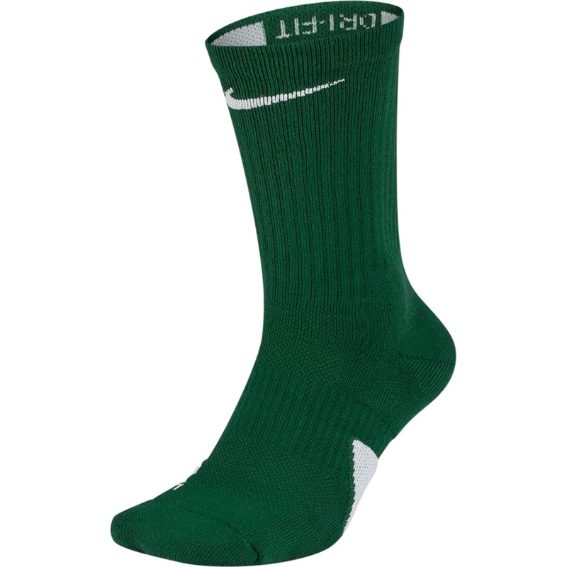 Nike Elite Crew Sock - Green/White 