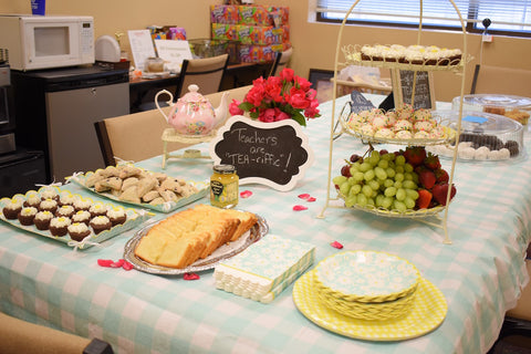 teacher appreciation week tea party food