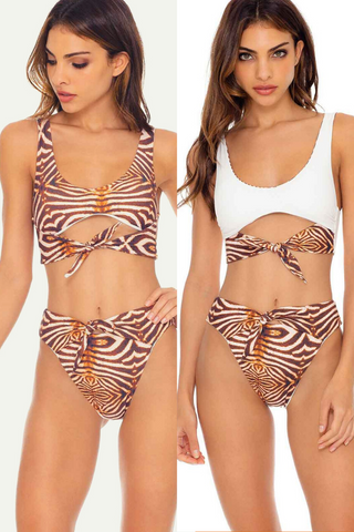 animal print bikini