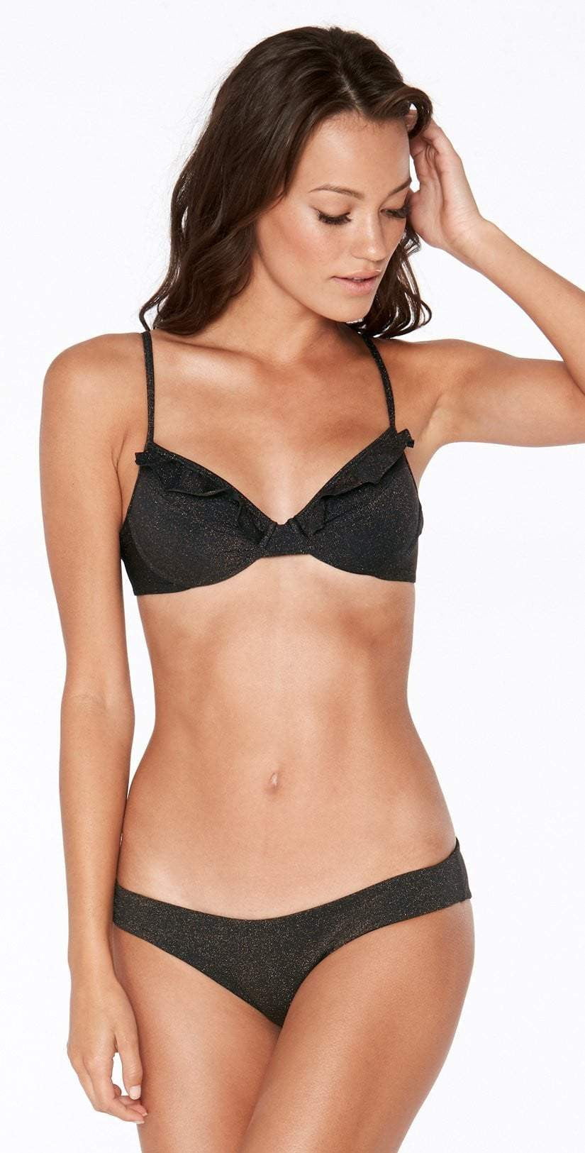 L Space Priscilla Shine On Me Top In Black SH82T18-BLK