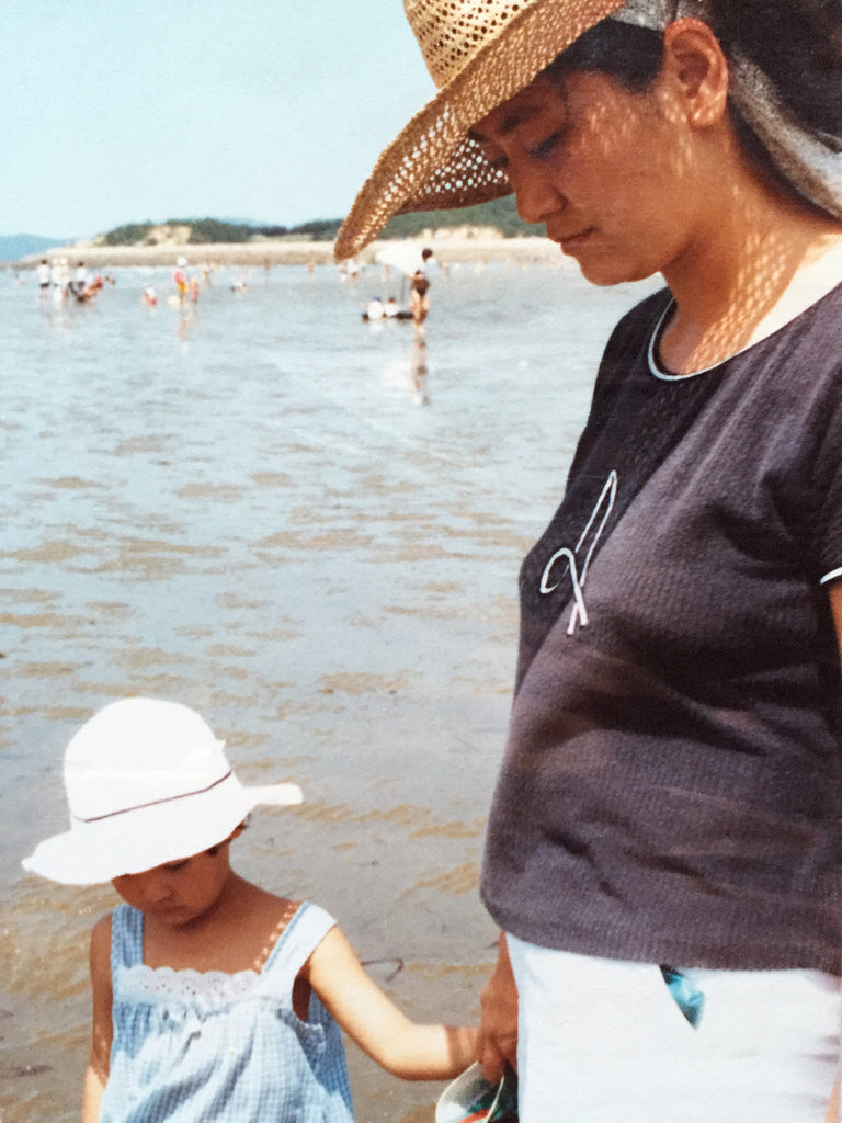 Jung Kim with mother