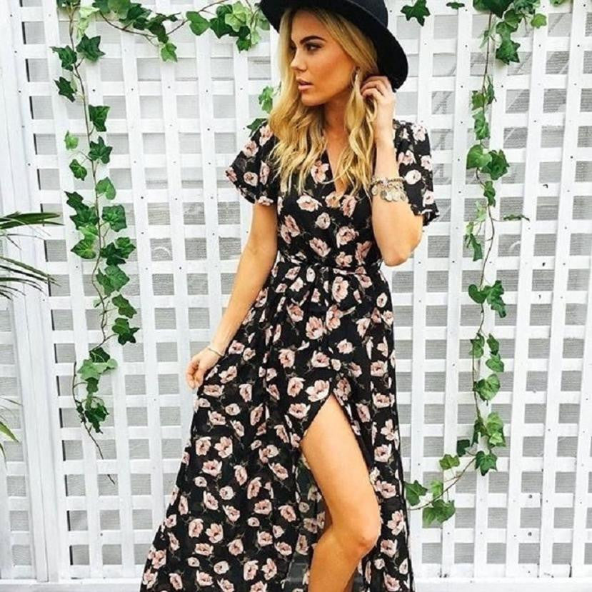 long summer dresses with sleeves uk