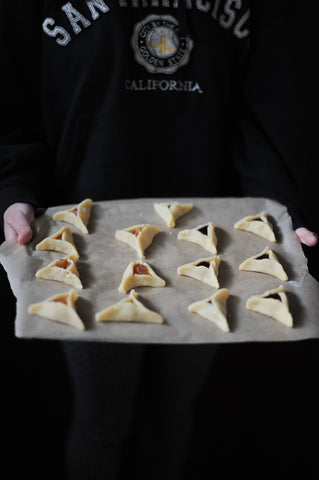 The final batch of well-shaped Hamantaschen