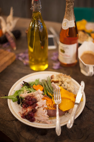 thanksgiving meal at peace and plenty farm
