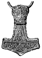 Mjolnir symbol - viking style
