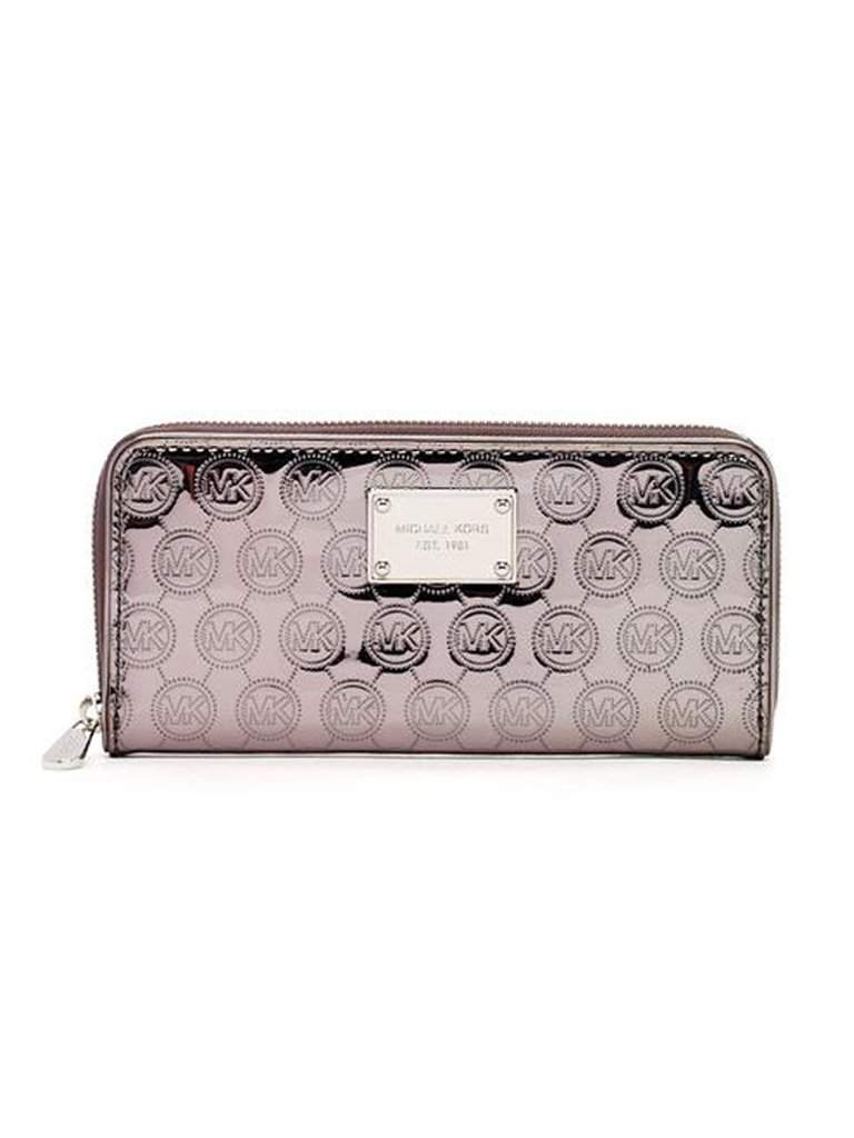 michael kors metallic wallet