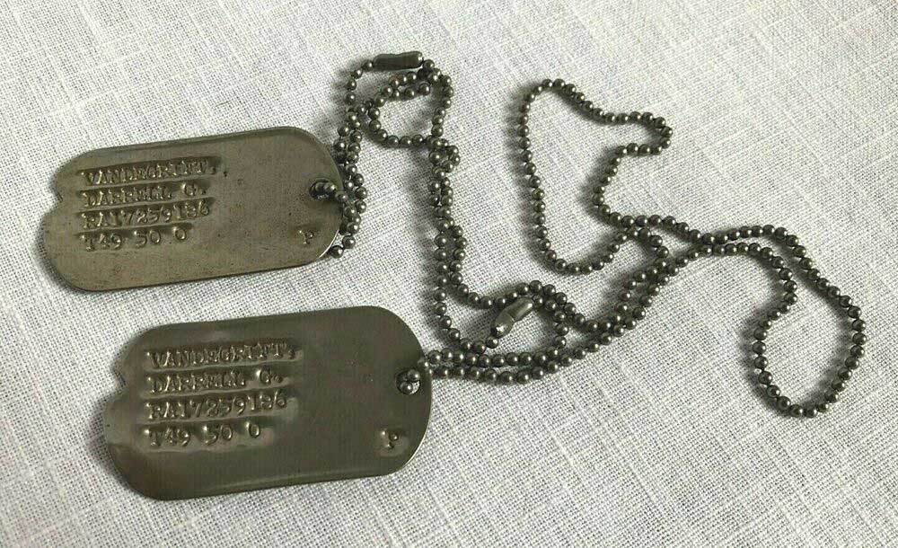 Aluminum Blank Notched Military Dog Tags