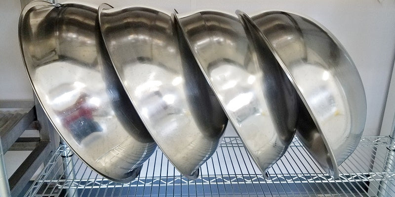 stainless steel bowls for goat milk