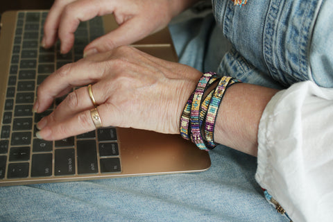 wrap bracelet made on a Mirrix 