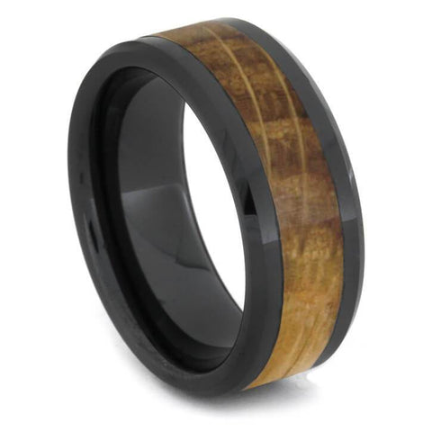 Black Ceramic Whiskey Barrel Ring