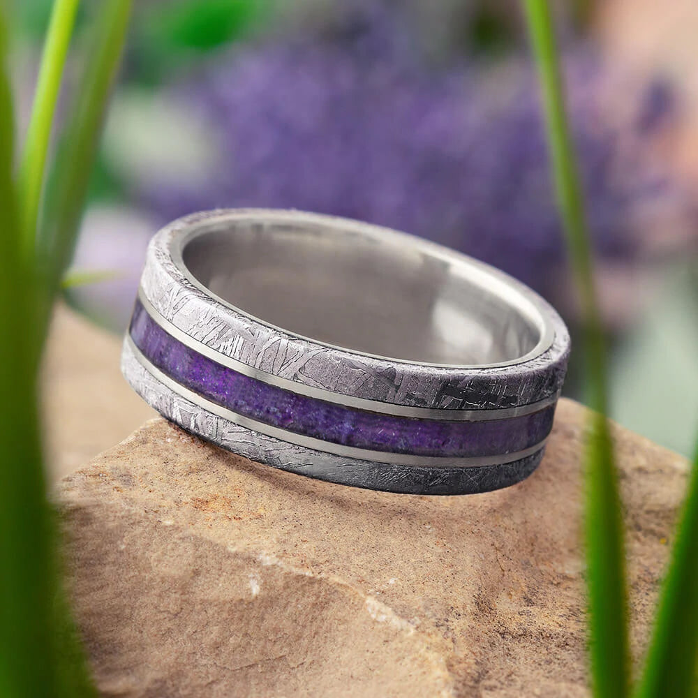 Purple Men's Wedding Band