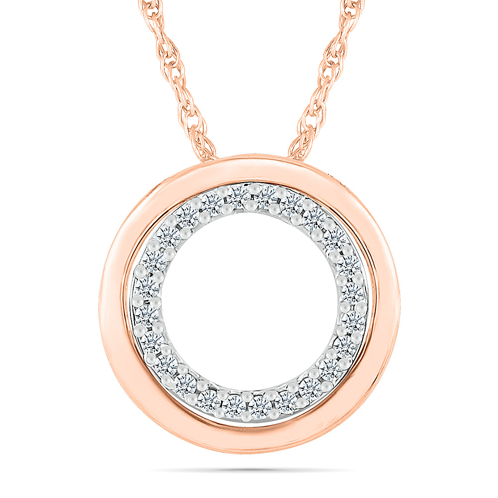 Diamond Halo Pendant Necklace - JBJ