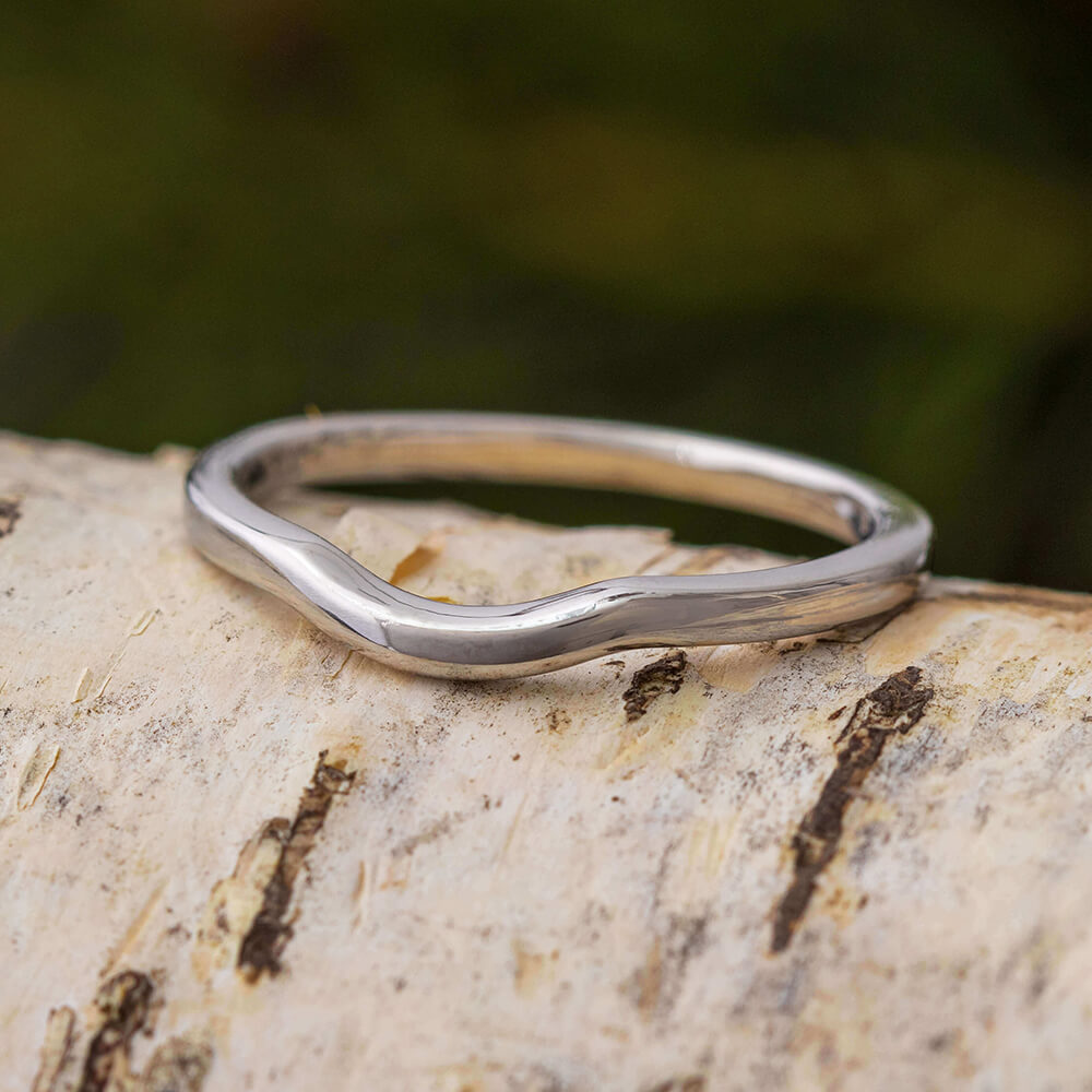 2mm Custom Wedding Band With Curve - JBJ