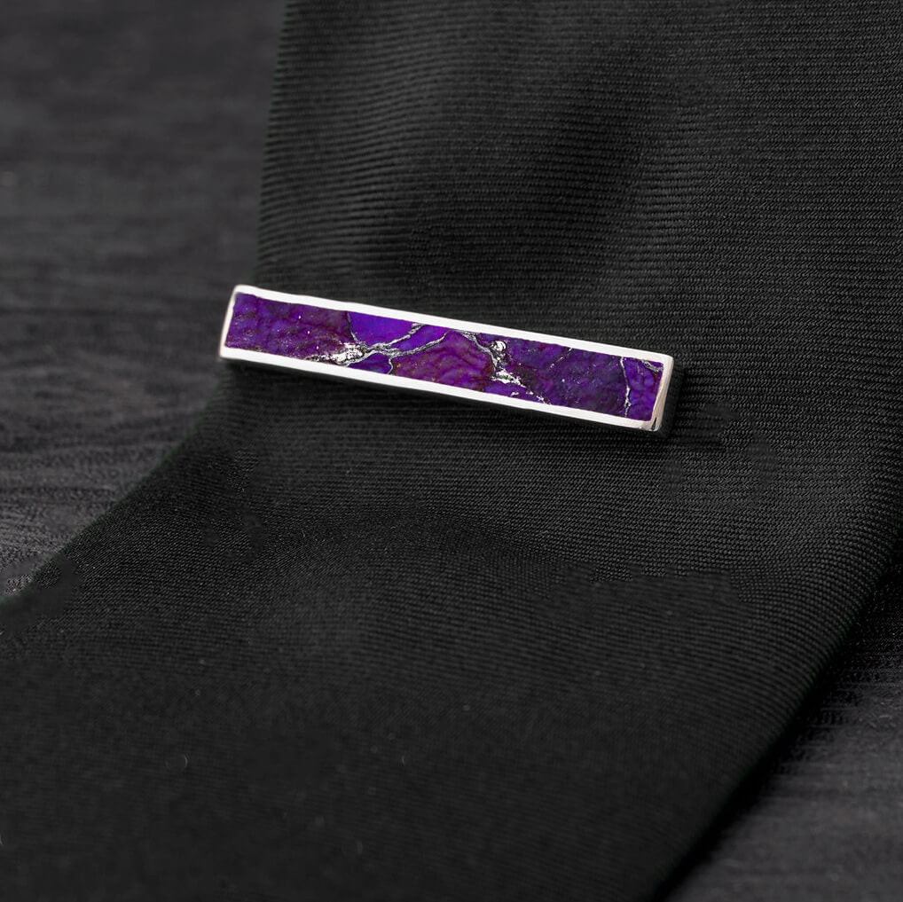 Lightning Turquoise Tie Clip