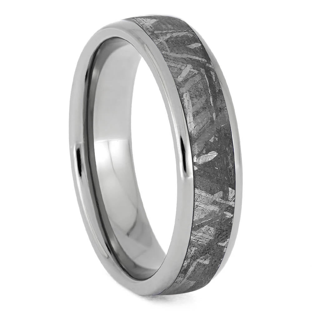 Gibeon Meteorite Wedding Band, 6mm Ring - Jewelry by Johan