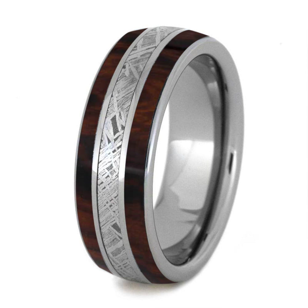 Ironwood and Meteorite Men's Wedding Band-4246 - Jewelry by Johan