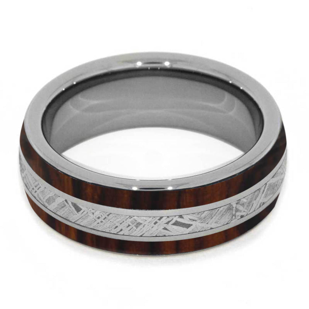 Ironwood and Meteorite Men's Wedding Band-4246 - Jewelry by Johan