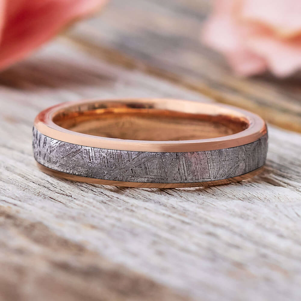 Women's Meteorite Wedding Band