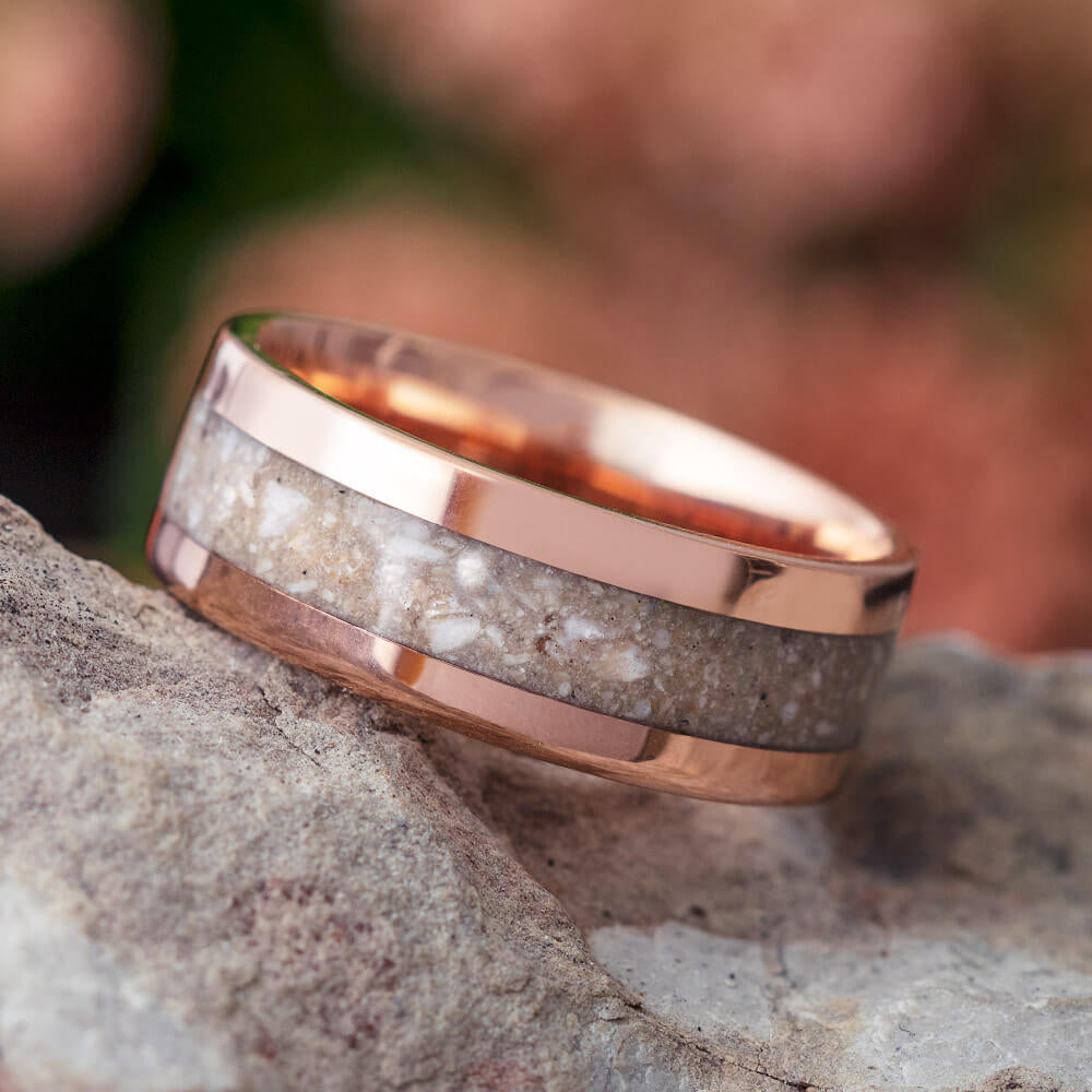 Rose Gold Cremation Ring