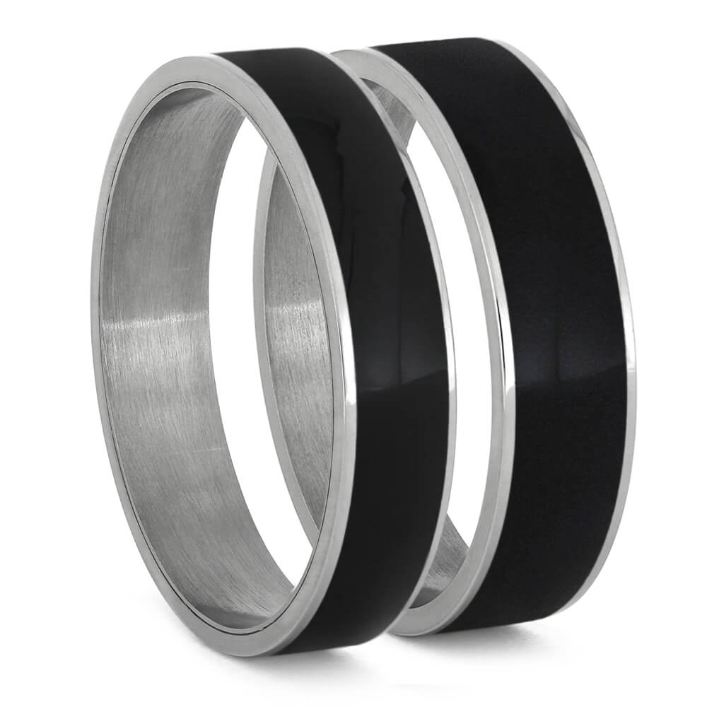 Ebony Wood Inlays For Interchangeable Rings, 5MM or 6MM-INTCOMP-WD - Jewelry by Johan