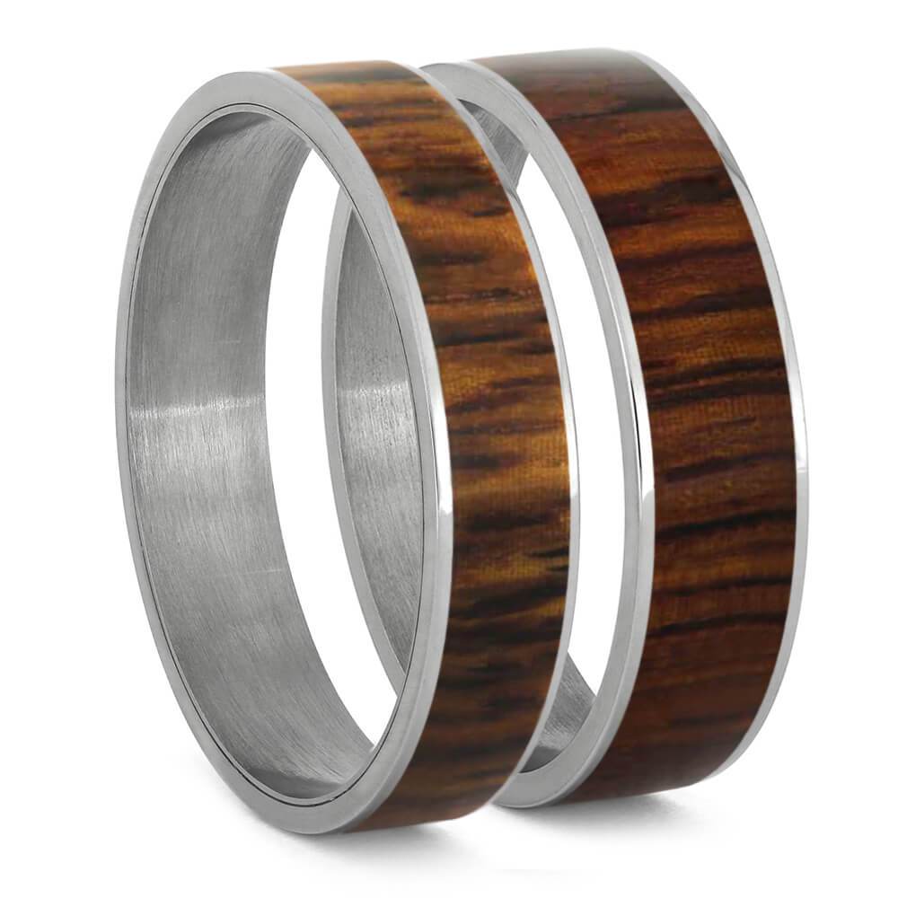 Honduran Rosewood Inlays For Interchangeable Rings, 5MM or 6MM-INTCOMP-WDX - Jewelry by Johan