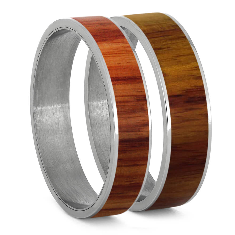 Exotic Tulipwood Inlays For Interchangeable Rings, 5MM or 6MM-INTCOMP-WDX - Jewelry by Johan