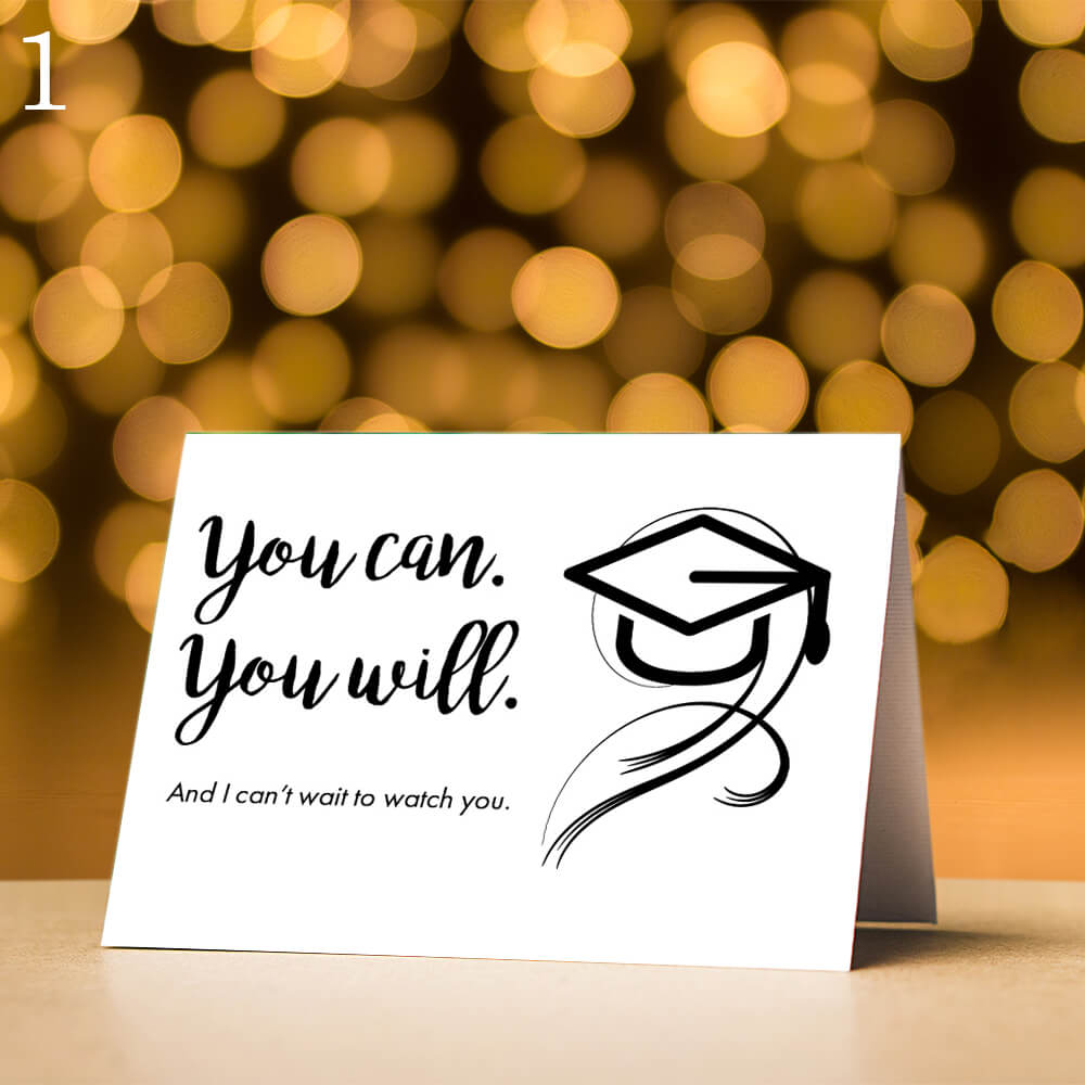 Mini Graduation Card, Five Message Options-SRV12 - Jewelry by Johan