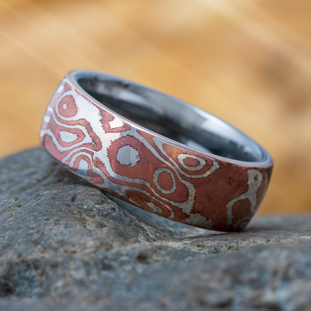 Mokume Gane Wedding Band